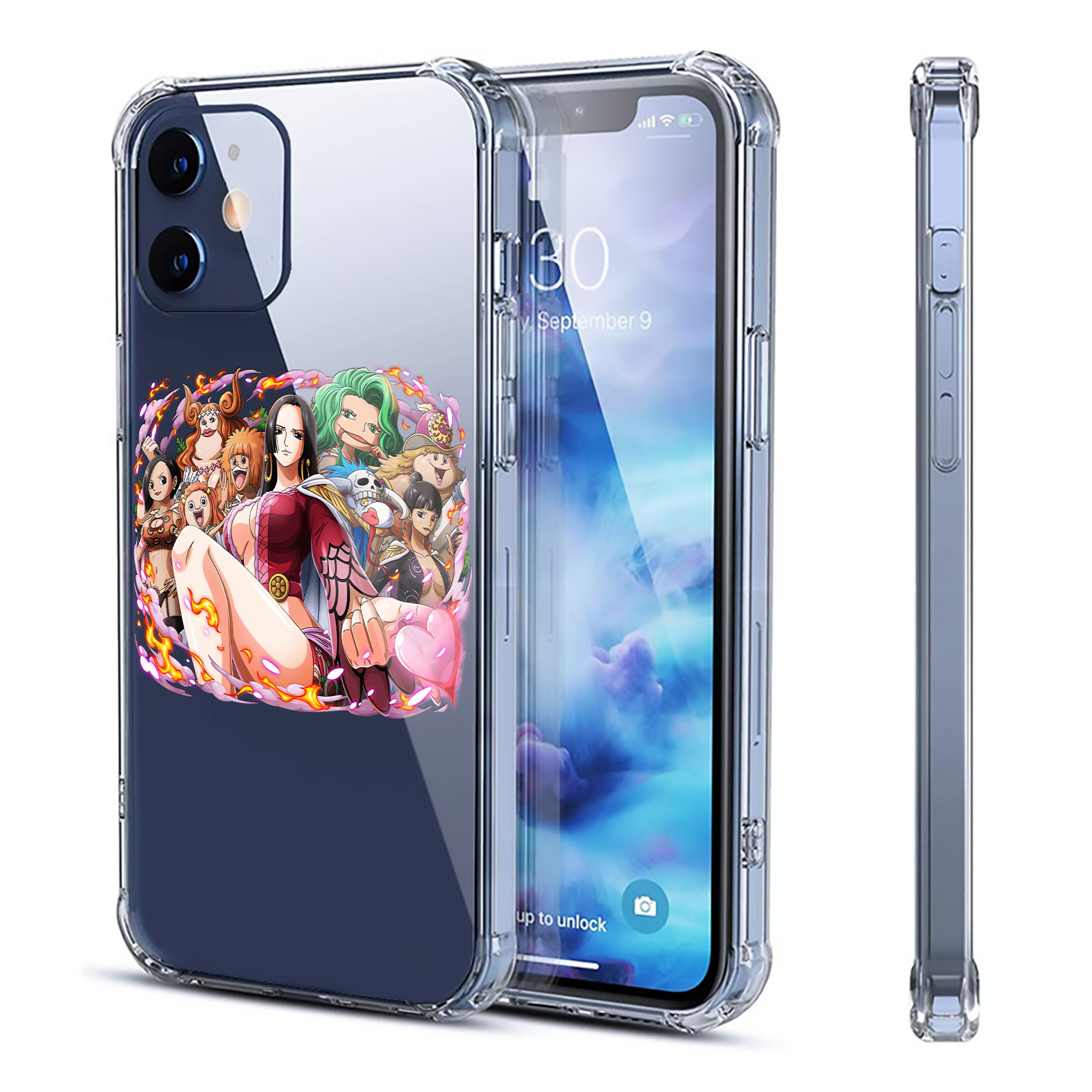 （画像用） ワンピース ボア・ハンコック ONE PIECE Boa·Hancock 【iPhone 12シリーズ対応】透明スマホケース（クリアソフトケース）